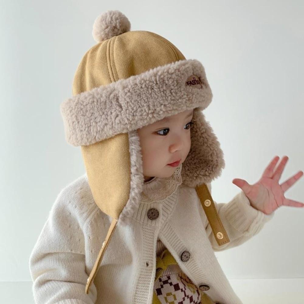 Cute Kid Lei Feng Hat Fleece-Lined Ear Protection Cap New Warm Hat Children