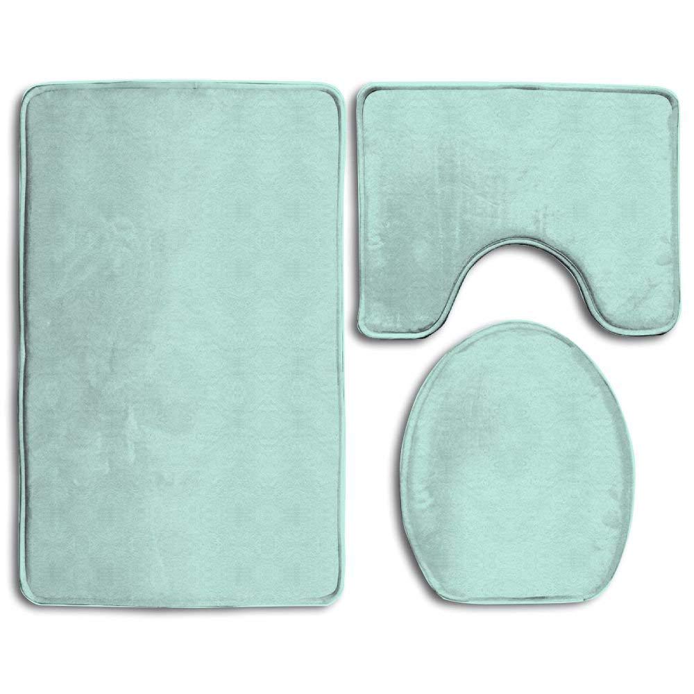 Buy Mint Green 3 Piece Bathroom Rugs Set Bath Rug Contour Mat and