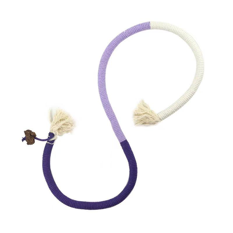 Durable Chewy Rope Cat Toy - Wear-Resistant Insect Gall Fruit for Teeth Grinding & Quiet Play, Relieves Boredom, No Shedding