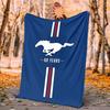 Coperta in Flanella Mustang Morbida Calda per Tutte le Stagioni, Design per Campeggio, Viaggi in Auto, Escursionismo Divano, Letto, Ufficio Regalo Perfetto per Feste
