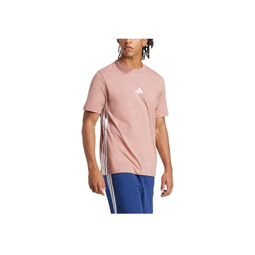 Adidas Essentials Sport Performance Comfortable Fashion Soft Crew Neck Pullover Short Sleeve T-Shirt Men T-Shirts Brown JE6395