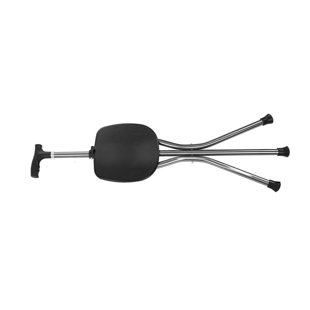 Walking Stick Three Legged Stool Cane Stool Hiking Walking Stick Aluminum Alloy Folding Chair Cane