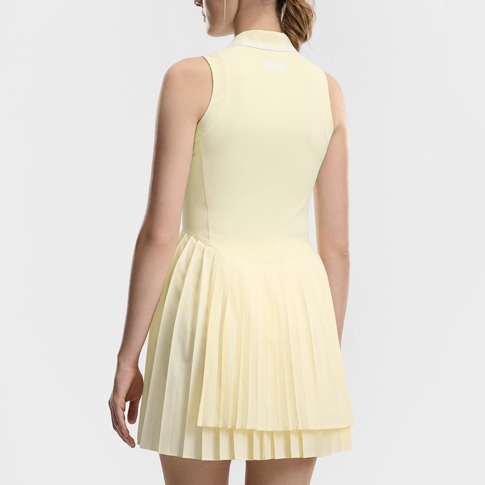 Fila Fitted Stretch Polo Sleeveless Dress Two-Piece Set Women Dresses A11W623307F-YE