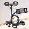 360 Degree Rotating Mobile Phone Clamp/Magnetic Holder Gooseneck Bracket for Cellphone Tablet Exercise Bike Phone Mount