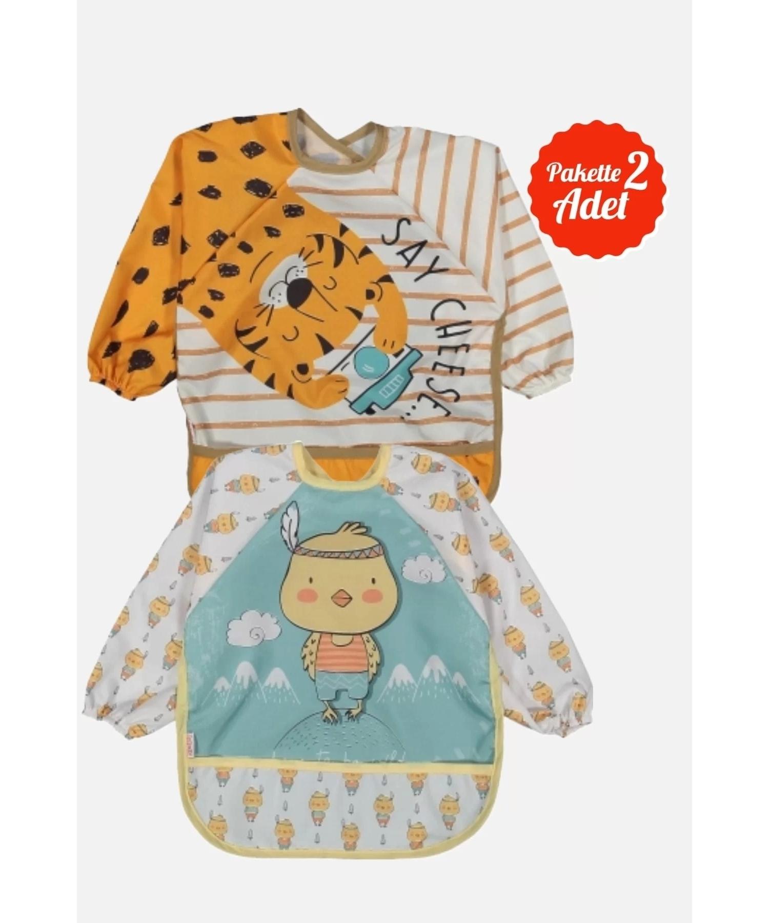 

Wearable Sleeved Bib 0-2 Years (tiger-chick)