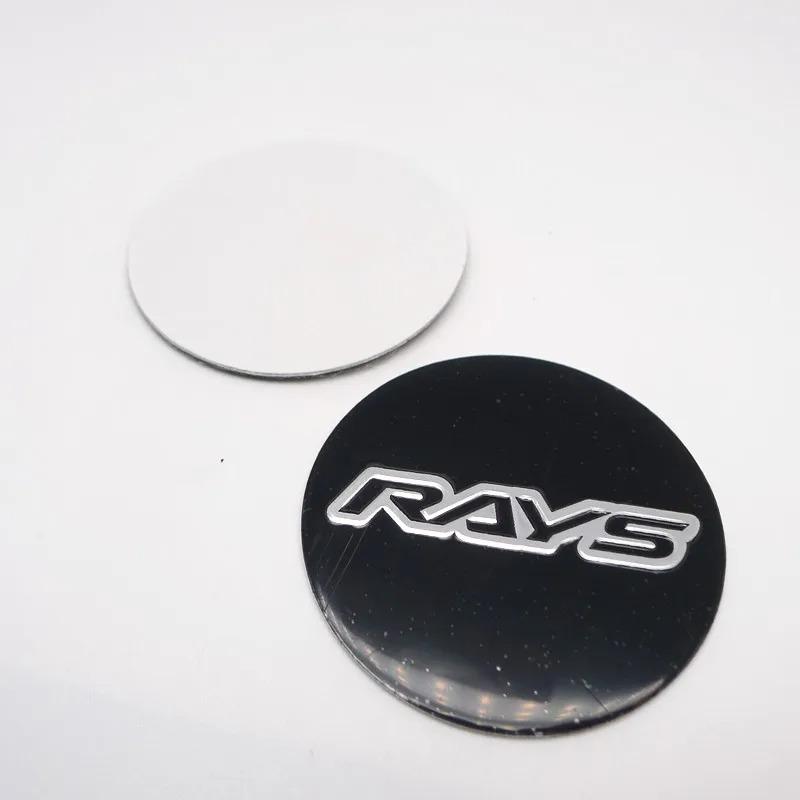 4 pezzi 45mm 50mm Tappi Centrali Cerchi Rays Volk Racing Adesivo Emblema Distintivo Mozzo Cerchi Auto