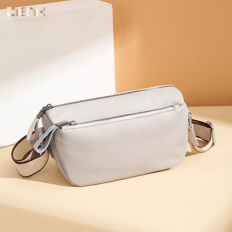 Genuine Leather A Fashionable and Casual Single-shoulder Crossbody Bag Made of Top-grain Cowhide for Women