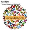 24/48pcs Butterfly Magnetic Refrigerator Sticker Simulation Wall House Living Room Kitchen Decoration DIY Magnet Supplies XJM