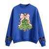 Women's Fashion Casual Round Neck Long Sleeve Christmas Printed Sweatshirt