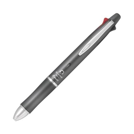 Pilot Dr. Grip 4+1 Multi Function Pen, 0.5mm Acro Ink Ballpoint, 0.5mm Mechanical Pencil, Gray (BKHDF1SEF-GY)