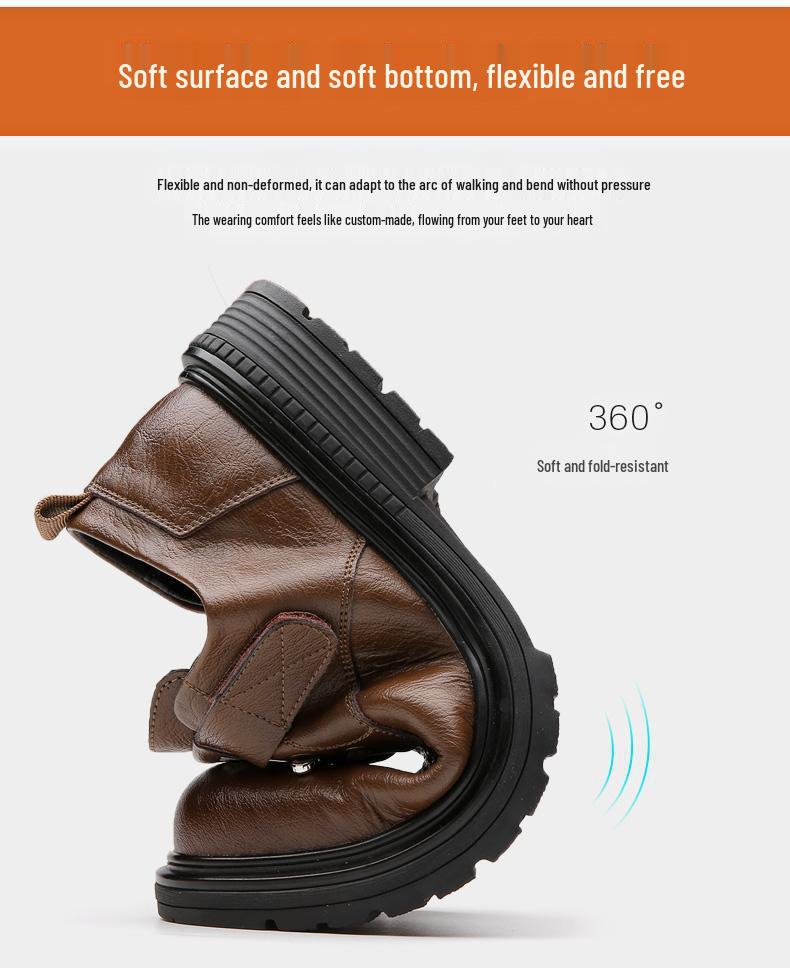 Men's Retro Breathable Leather Shoes - Autumn British Style, Versatile Soft Sole Sports Shoes for Work and Casual Wear