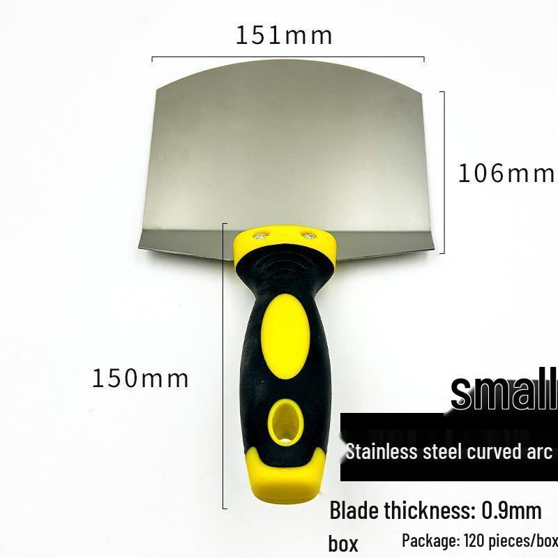 

Лопатка для золы из нержавеющей стали веерной формы с изогнутой ручкой