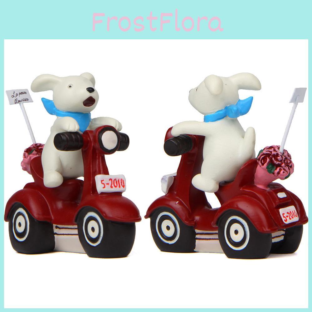 Small Dog Resin Motorcycle Flower Pot Garden Decor For Indoor Plants And Gift Giving