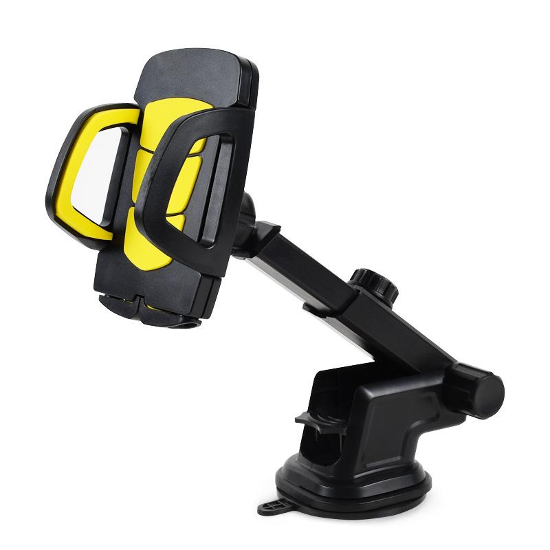 Retractable Silicone Suction Cup Car Phone Holder for Dashboard, Air Vent, and Windshield