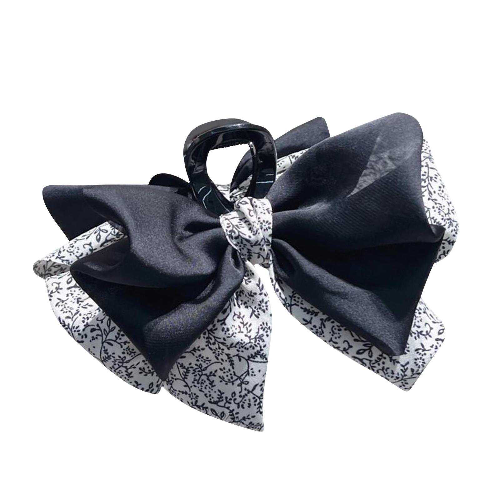 

Высококлассная, элегантная атласная бабочка, модный аксессуар для волос, который ленивый человек может просто поцарапать, для задней части головы. One Size белый