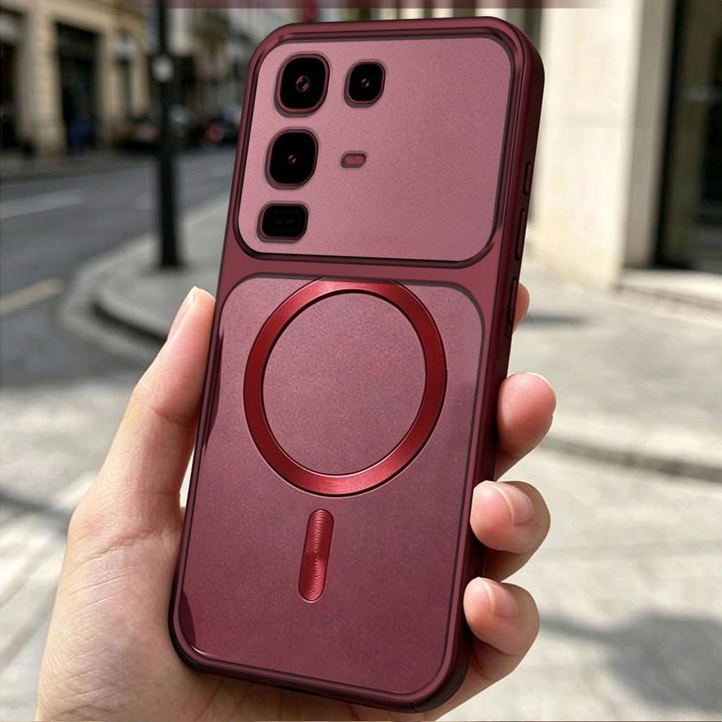 Viral Cyberpunk Magnetic Case for infinix NOTE 50S 5G 50X 50 Pro+ Pro 4G CD Texture Ring & Metallic Sheen Cover