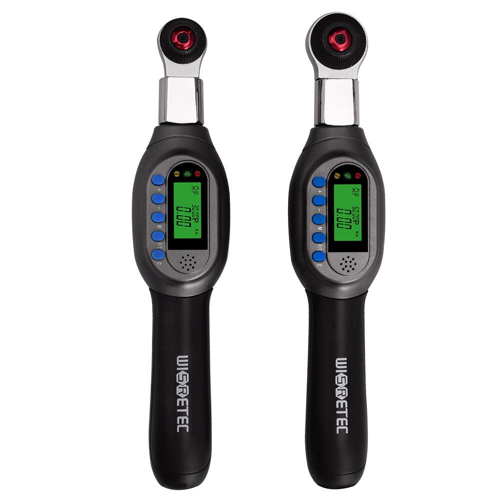Adjustable High-Precision Digital Torque Wrench with Interchangeable Open-End Head