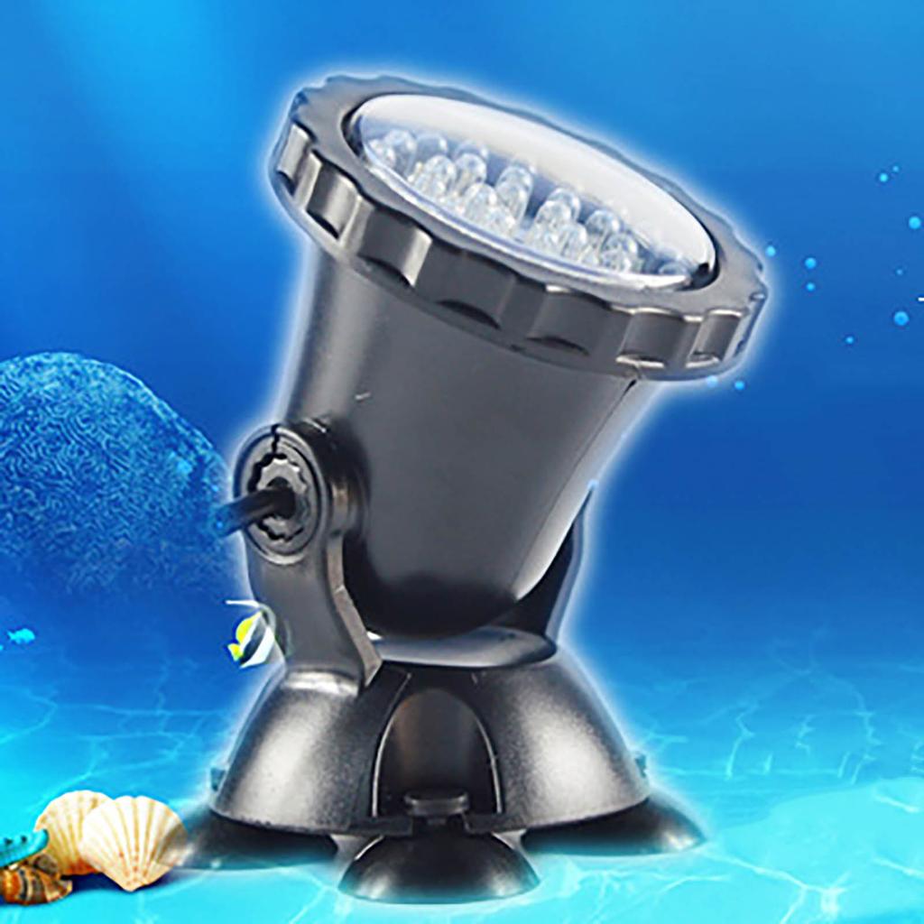 LED-Aquarium-Lichtset mit verstellbaren Köpfen und Netzteil für die Aquarienbeleuchtung Mehrfachmodus Automatischer Farbwechsel Wasser-Aquarium-Lampe