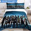 3PCS Assassin Game Bedding Set Duvet Cover Closure Includes 1 Duvet Cover & 2 Pillowcases for All Seasons Bedroom Decor Christmas Fan gifts