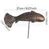 Glow-in-the-Dark Koi Fish Garden Stake Decor Resin Lawn Ornament Outdoor Yard Decoration