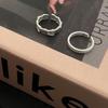 Chic Minimalist Dragon Scale Copper Ring With Exquisite Geometric Style For Fashionable Women