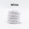 Round Shoelaces Quality Colorful 1CM Thicker Cotton Shoelace Sneakers Rope Laces 100/120/140/160CM Boots Shoe laces Shoes 1Pair