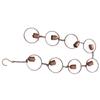 120CM Decorative Rain Chain, Bell Shaped Hanging Chime, Creates Soothing Water Sounds, for Gutter Drainage, Parks, Courtyard
