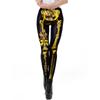 Halloween 3D Skull Print Pants Halloween 3D Skull Print Ankle Tight Leggings