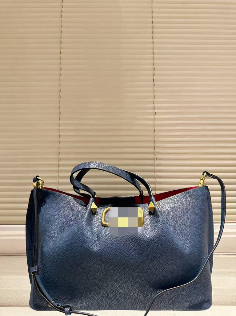 Bolsa de mano grande de ante felpudo casual vintage para ir al trabajo, portátil, de compras, con remaches, bandolera, cesta de verduras para niño y madre