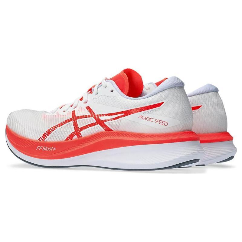 ASICS Magic Speed 3 White Sunrise Red Women's Sneakers 1012B652-100