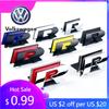 2026 Hot For Volkswagen VW 3D Metal R Badge Car Grill Emblem Stickers Decal For VW Volkswagen Jetta Bora Candy Golf Sagitar Mago