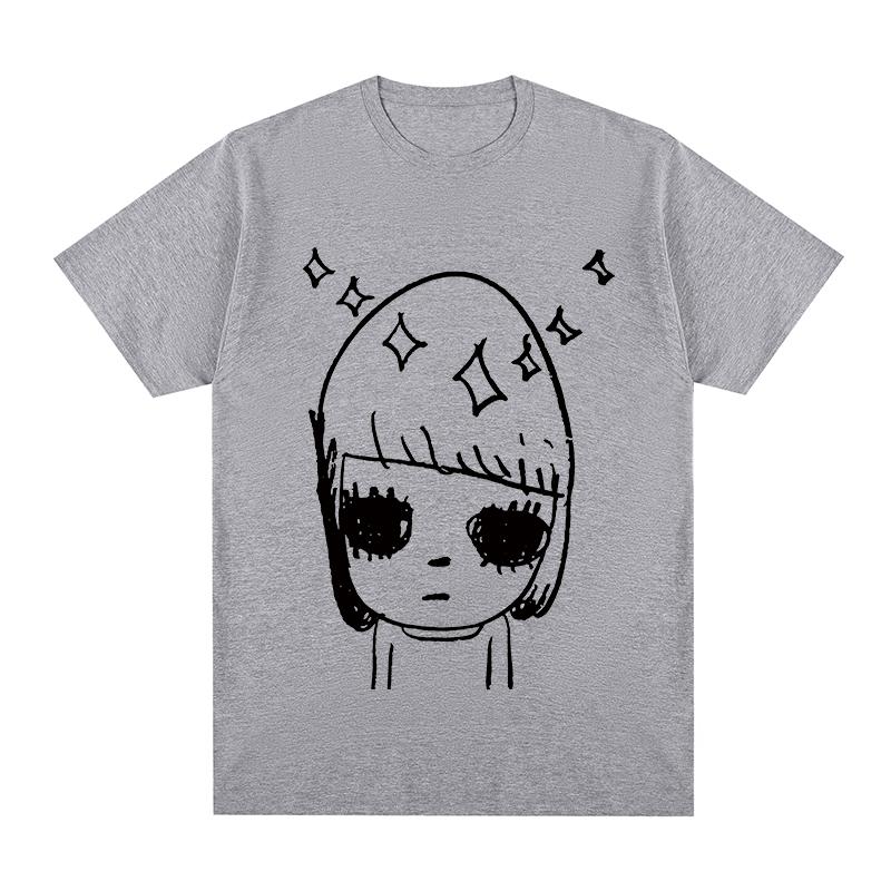 Yoshitomo Nara Stars Vintage Tshirt Lonely Funny Cute Japanese Art Party Aesthetic Cotton Unisex T Shirt New Tee Tshirt Unisex Tops