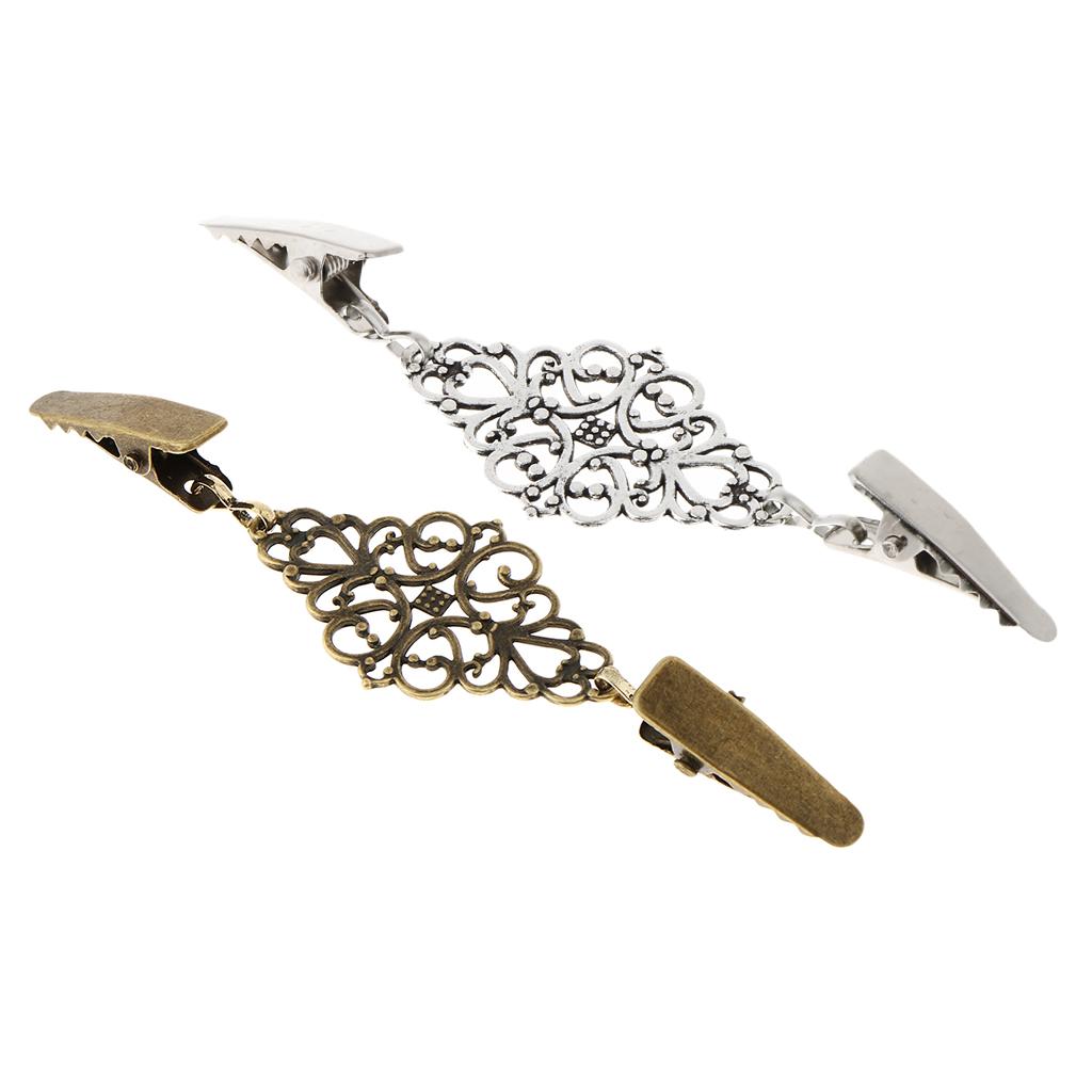 Retro Cardigan Sweater Clips Shirt Collar Clasp Brooch Women