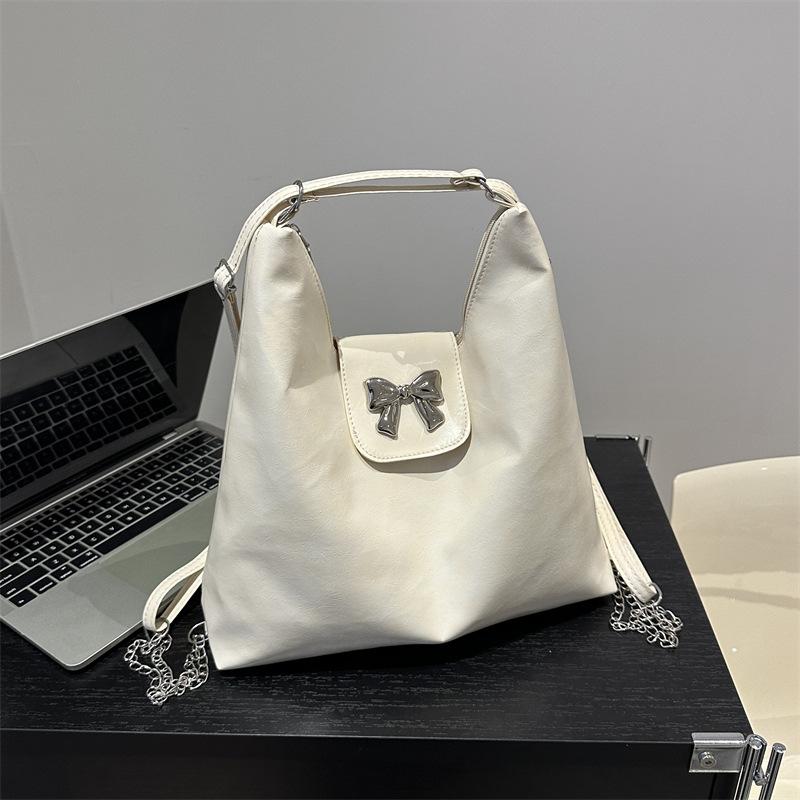 Cross Border Popular Women's Shoulder Bag Bow High-end Feel Texture Goddess Popular Commuting Crossbody Shoulder Bag