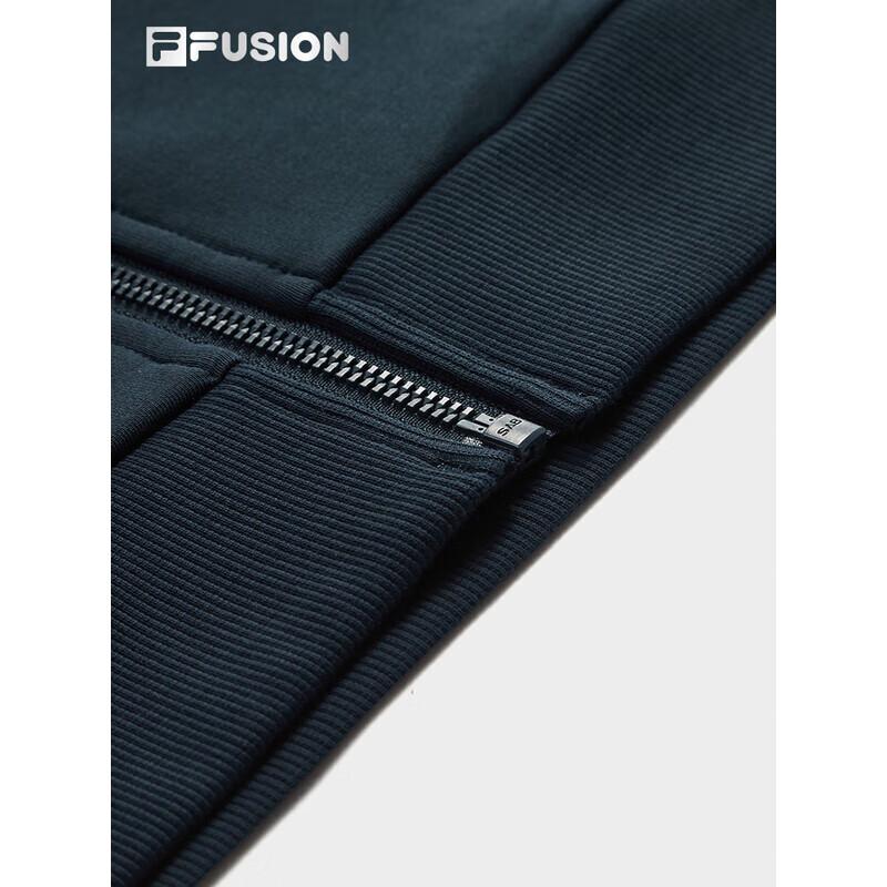 FILA FUSION Women's 2025 Fall Slim-Fit Knitted Long-Sleeve Hooded Jacket