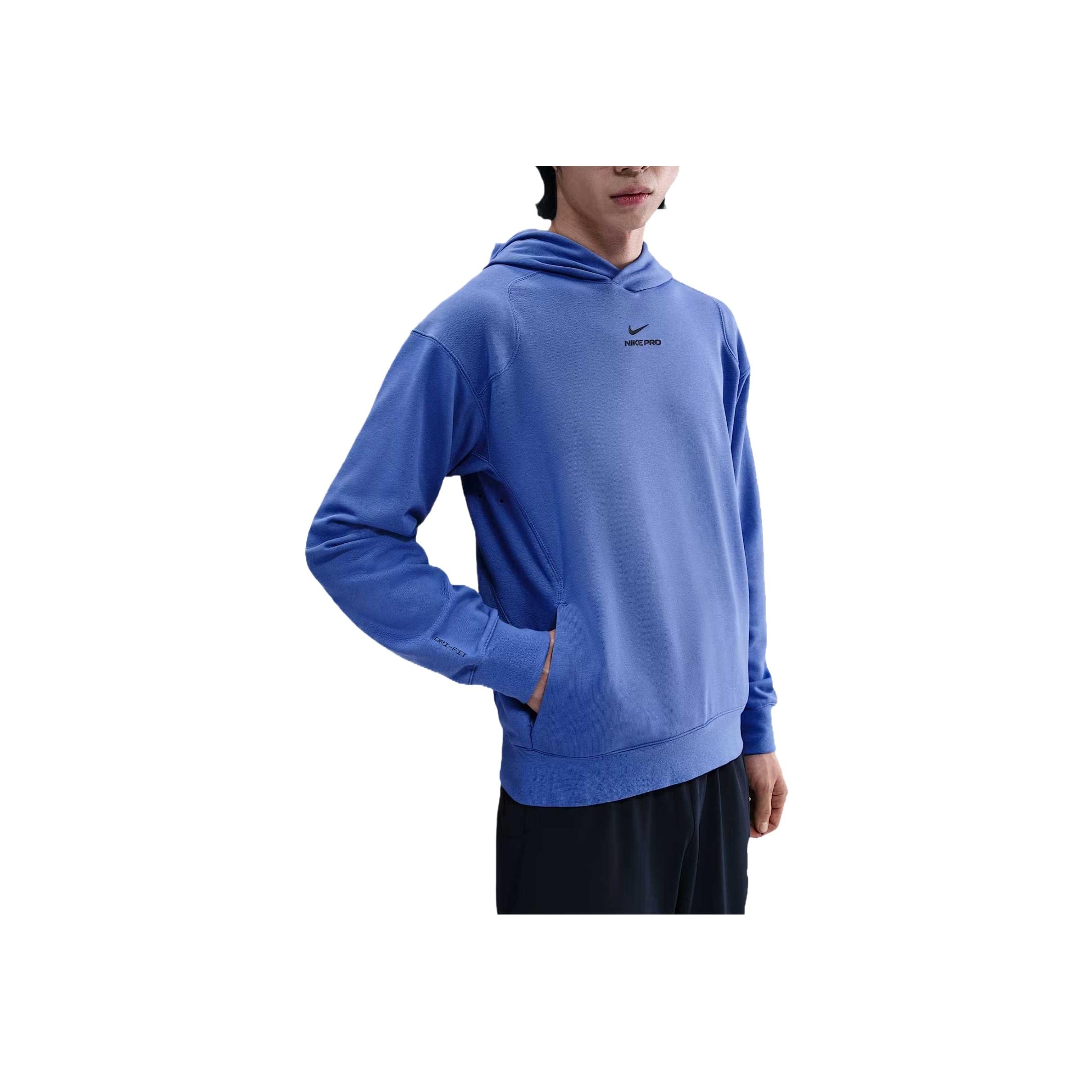 Nike Dri-Fit Pro Performance Fashion Simple Comfortable Skin-Friendly Hoodie Men hoodies Blue IB4273-411 L