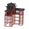 Chinese Inn Statue Ancient Building Model Miniature Japanese Pavilion Decorations Miniature Zen Garden Aquarium Bonsai Ornaments