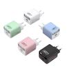 65W GaN Fast Charger with USB, PD, Type-C Retractable Cable, Multi-Port EU/UK Plug.