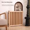 Foldable Solid Wood Dog Fence - Detachable, Easy to Store, Eco-Friendly, Natural Finish, Versatile Dog Cage