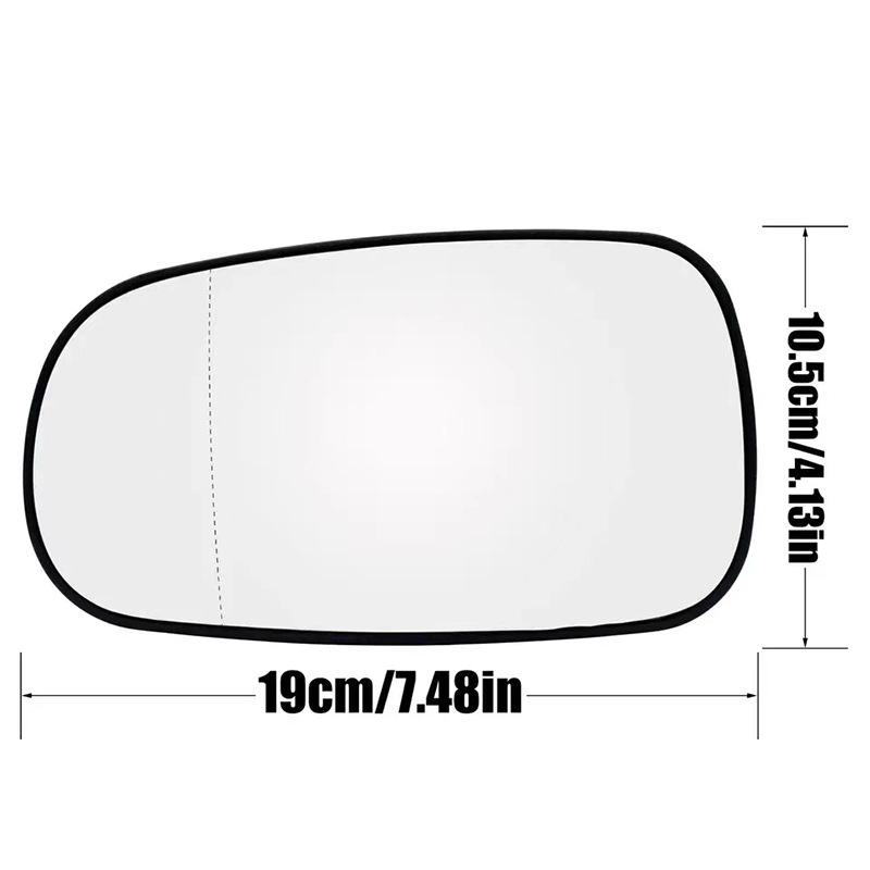 Heated Rearview Mirror Lens for Saab 9-3/9-5 (2003-2012)
