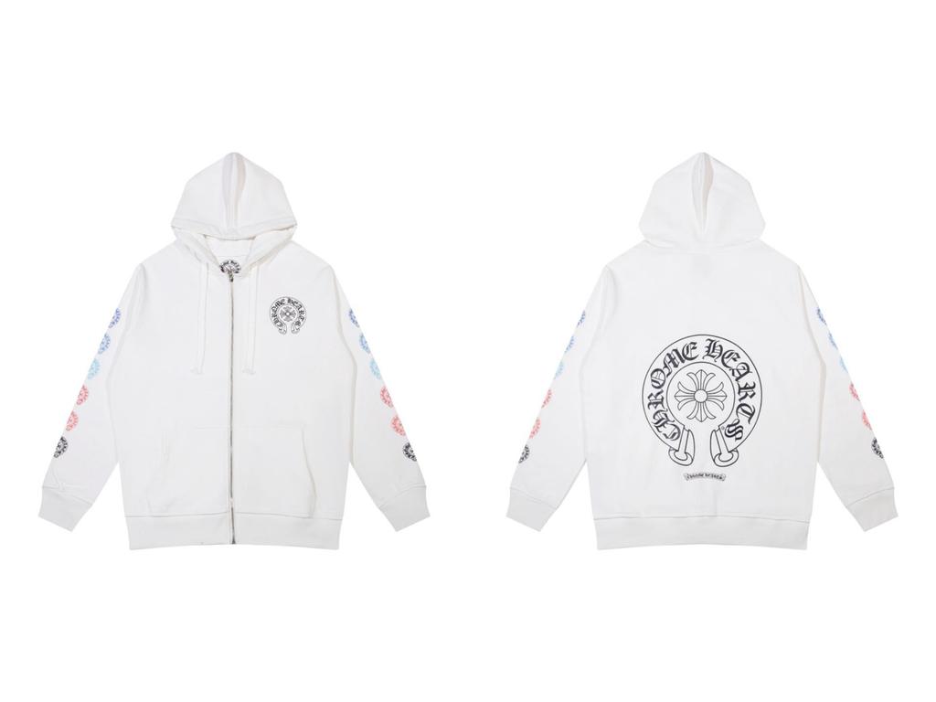 Vyšívaná mikina s křížem a podkovou pro muže a ženy - Podzimní oblečení