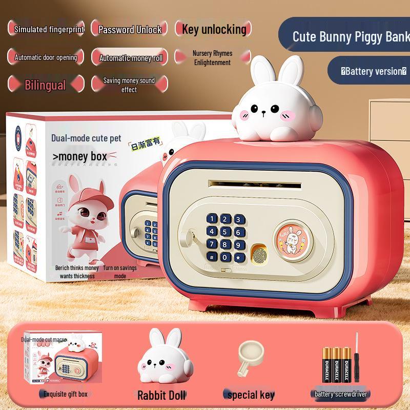 2024 Large Capacity Password Piggy Bank for Girls