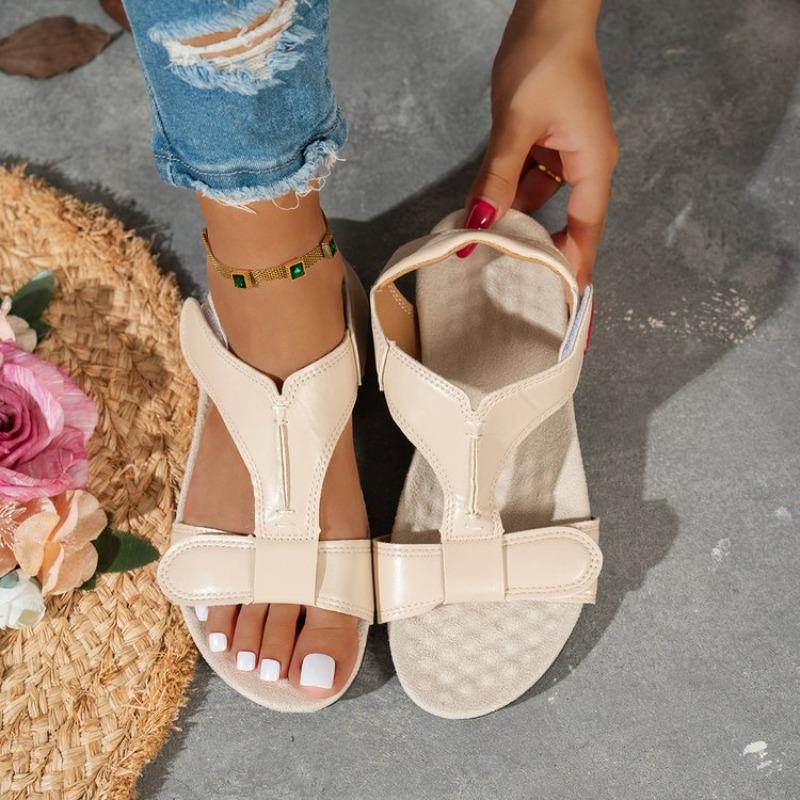 Fashion Summer Elegant Woman Shoes With Heels Women Shoes Fashion Slippers Flat Open Toe Sequins Slippers Summer