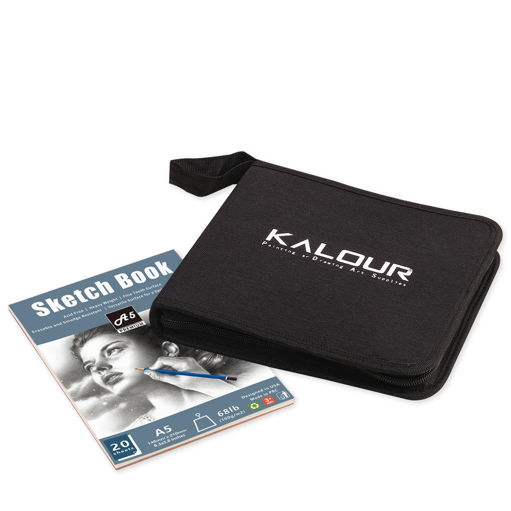KALOUR New Product Hot Sale New 54pcs Sketching and Charcoal Pencil Sketch Set with Sketch Pad