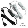Straight-headed USB2.0 Extension Cord Wire with On Off Switches Support Data Transfer & Power Supply for USB-powered Fan