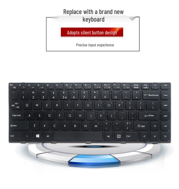 Compatible Keyboard for Haier 7G-U, 7G-5I/5H, 7G-5S, S410-B, Shenzhou Q480, UN43, K470N-M10.
