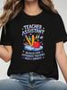 Cotton Superhero Sidekick Teaching Teach School Teacher Assistant T-Shirt