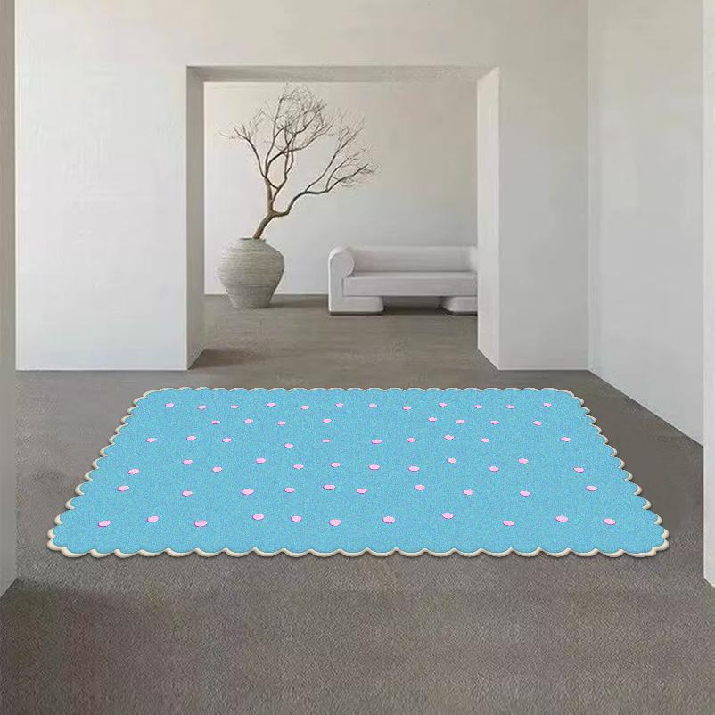 Nordisch effen kleur tapijt stippen woonkamer huisdecoratie huis groot gebied mat nachtkastje wasbaar slaapkamer tapijt gameroom 60x90cm door mat
