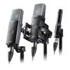 AKG C114 Side-Address Condenser Microphone Cardioid/Omnidirectional/Bidirectional with Shock Mount Black 1.4" x 1.9" x 6.2