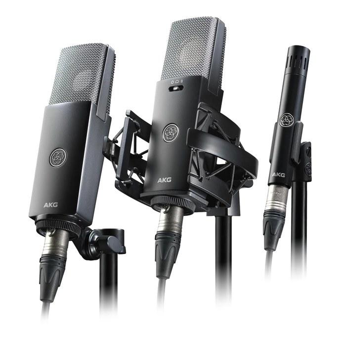 AKG C114 Side-Address Condenser Microphone Cardioid/Omnidirectional/Bidirectional with Shock Mount Black 1.4" x 1.9" x 6.2